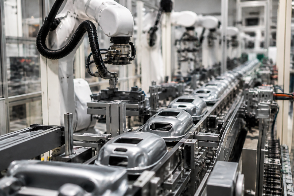 Graphique exponentiel montrant produits repliques et processus automatises
