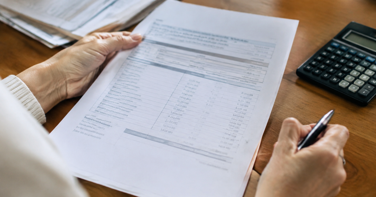 Papier administratif ouvert affichant somme chiffree en euros